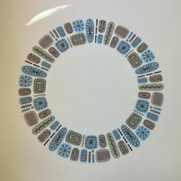 VINTAGE Atomic Dura-Gloss Temporama Oval Platter - Picture 2 of 5